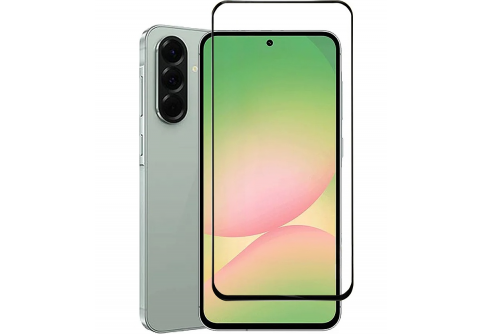 Извит стъклен протектор Full Glue за Samsung Galaxy A56 5G с черна рамка