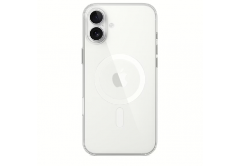 Прозрачен силиконов гръб с MagSafe за iPhone 16 Plus