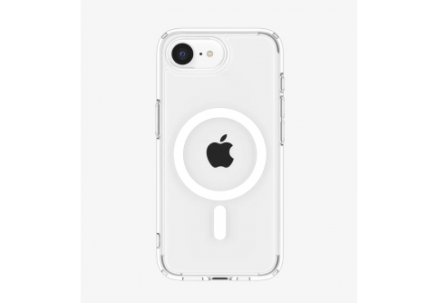 Прозрачен силиконов гръб с MagSafe за iPhone 16e