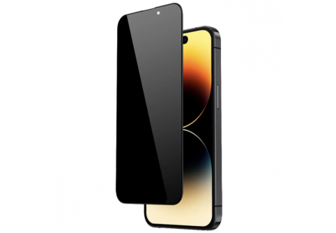 Privacy Full glue стъклен протектор за iPhone Air с черна рамка