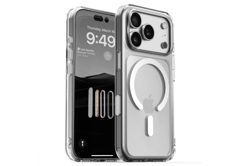 Прозрачен силиконов гръб с MagSafe за iPhone 17 Pro Max