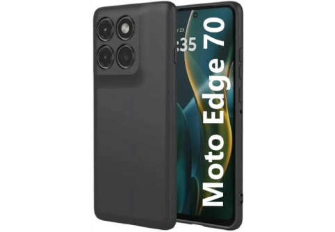 Black Matte Premium силиконов гръб Motorola Edge 70 Fusion 5G