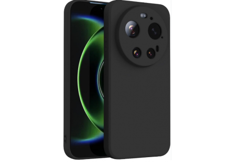 Black Matte Premium силиконов гръб Xiaomi 17 Ultra