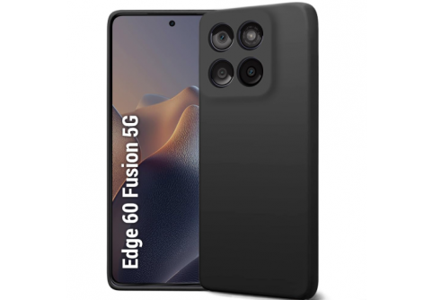 Black Matte Premium силиконов гръб Motorola Edge 60/Edge 60 Fusion 5G