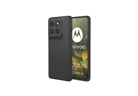 Black Matte Premium силиконов гръб Motorola Edge 70 5G