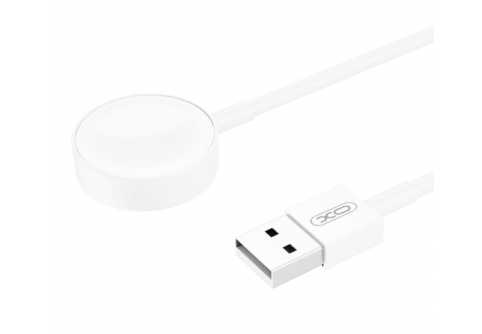 Безжично магнитно зарядно за часовник Apple iWatch XO CX012 с USB кабел, Бял