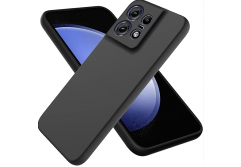 Black Matte Premium силиконов гръб Motorola Edge 50 Pro