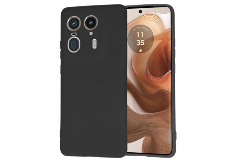 Black Matte Premium силиконов гръб Motorola Edge 50 Ultra 5G